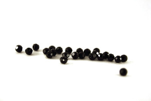 Бусины Чехия "PRECIOSA" бусины 451-19-602 3 мм 24 шт черный/jet