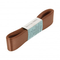 Лента атласная 25 мм ( 1 ") "Gamma" ФАСОВКА 5.4 м №031 т-коричневый