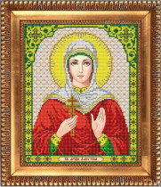 Рисунок на ткани для вышивки бисером И-4193 Святая Алевтина 20х24,5см