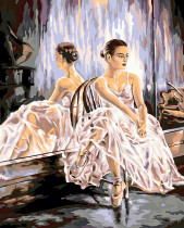 " ФРЕЯ" PNB/ R1 №70 Набор для раскрашивания по номерам 50 х 40 см " Балерина" 